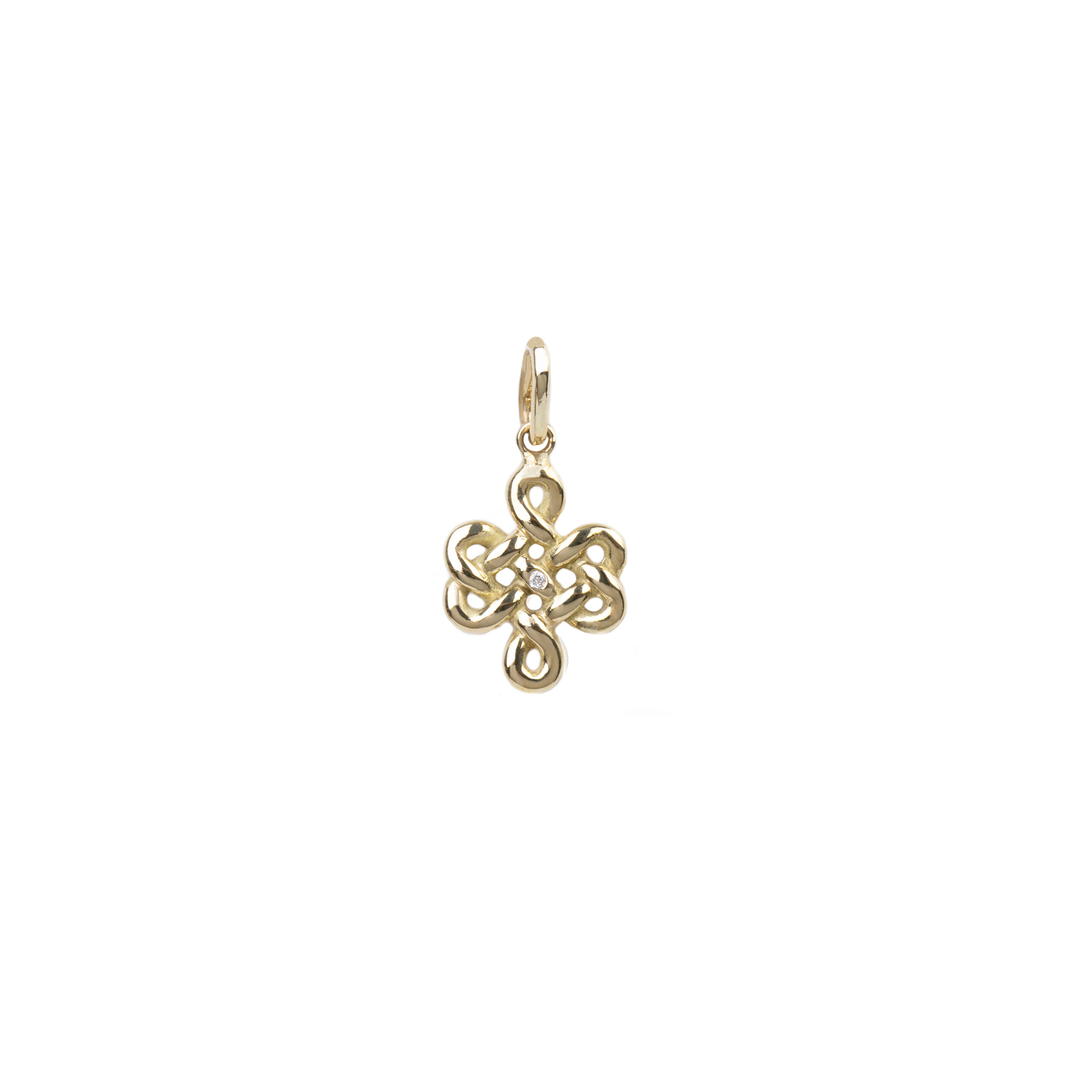 Pingente Endless Knot Ouro amarelo 18k polido Pingente Endless Knot Ouro amarelo 18k polido