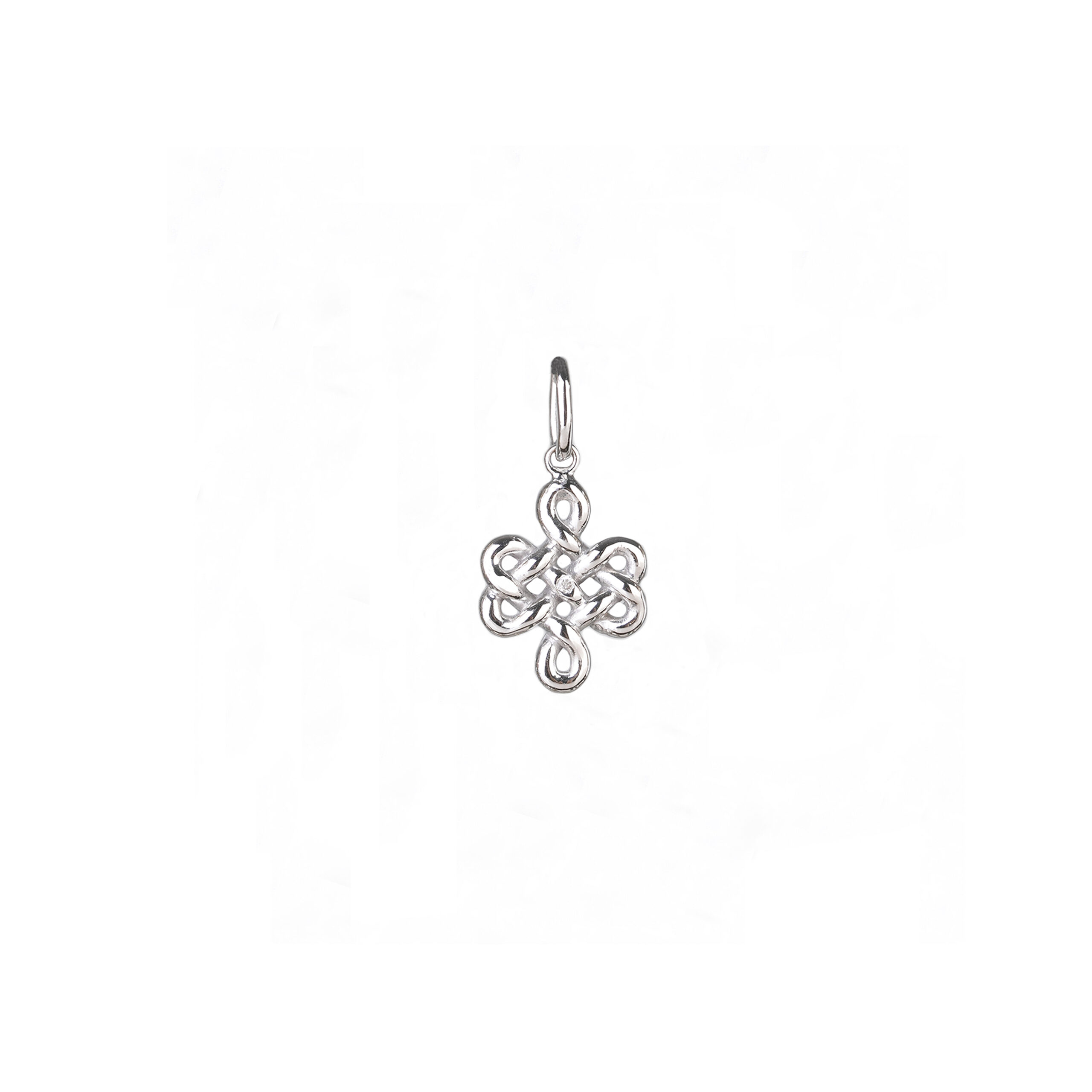 Valentina-Valcareggi-pingente-endless-knot-ouro-branco pingente endless knot ouro branco polido