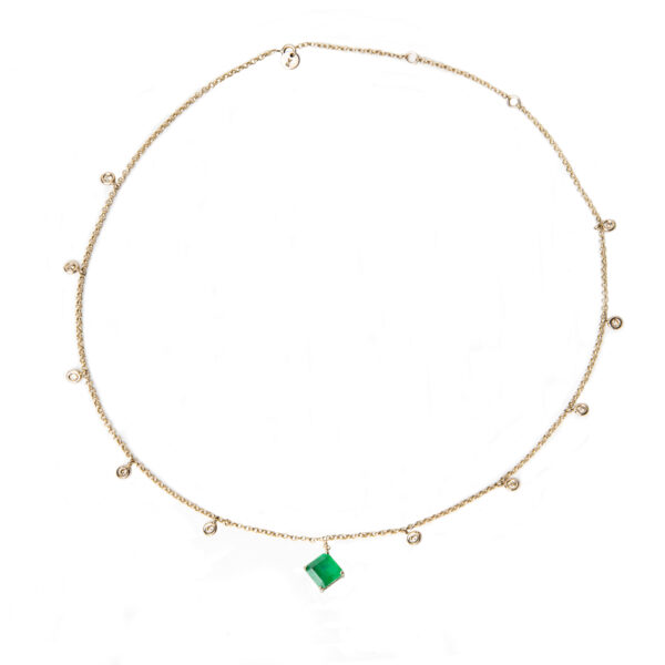 Gargantilha Esmeralda Ouro 18k Coleção Verdoyant